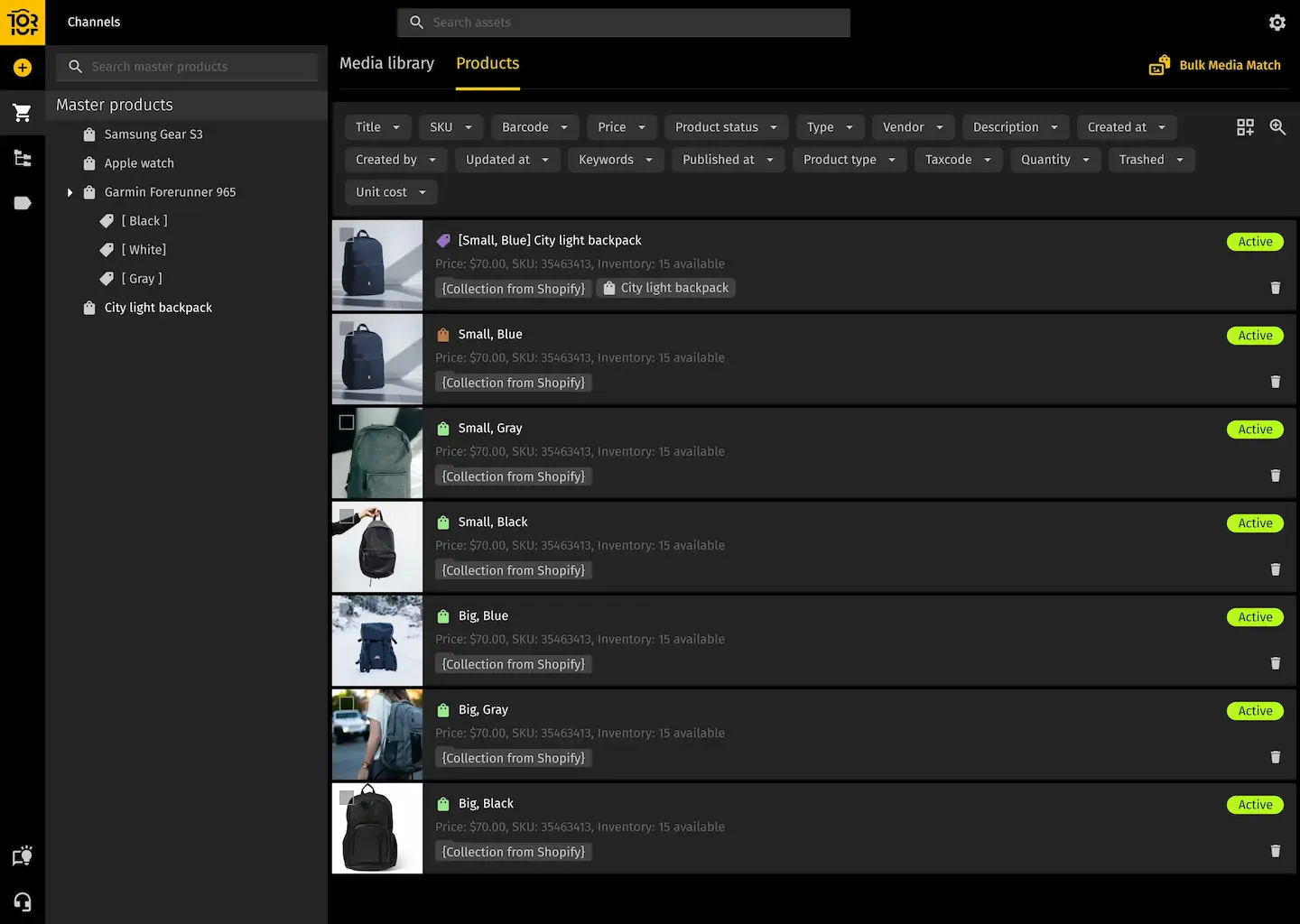 Toriut product created without channel — screen 2