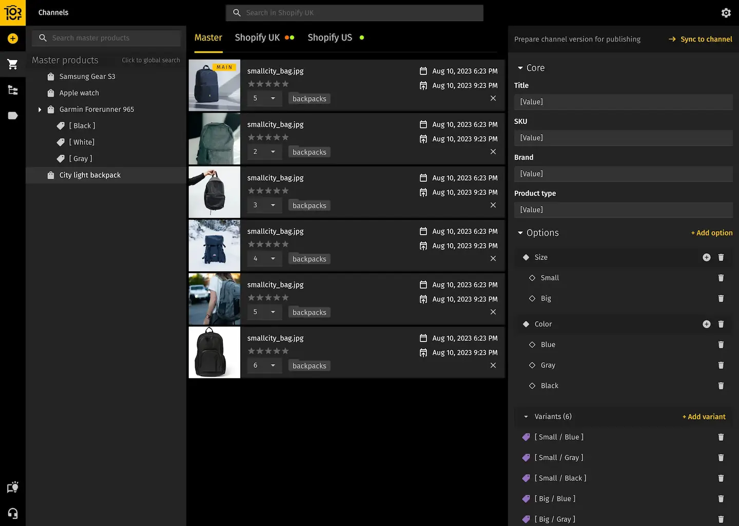 Toriut product created without channel — screen 3