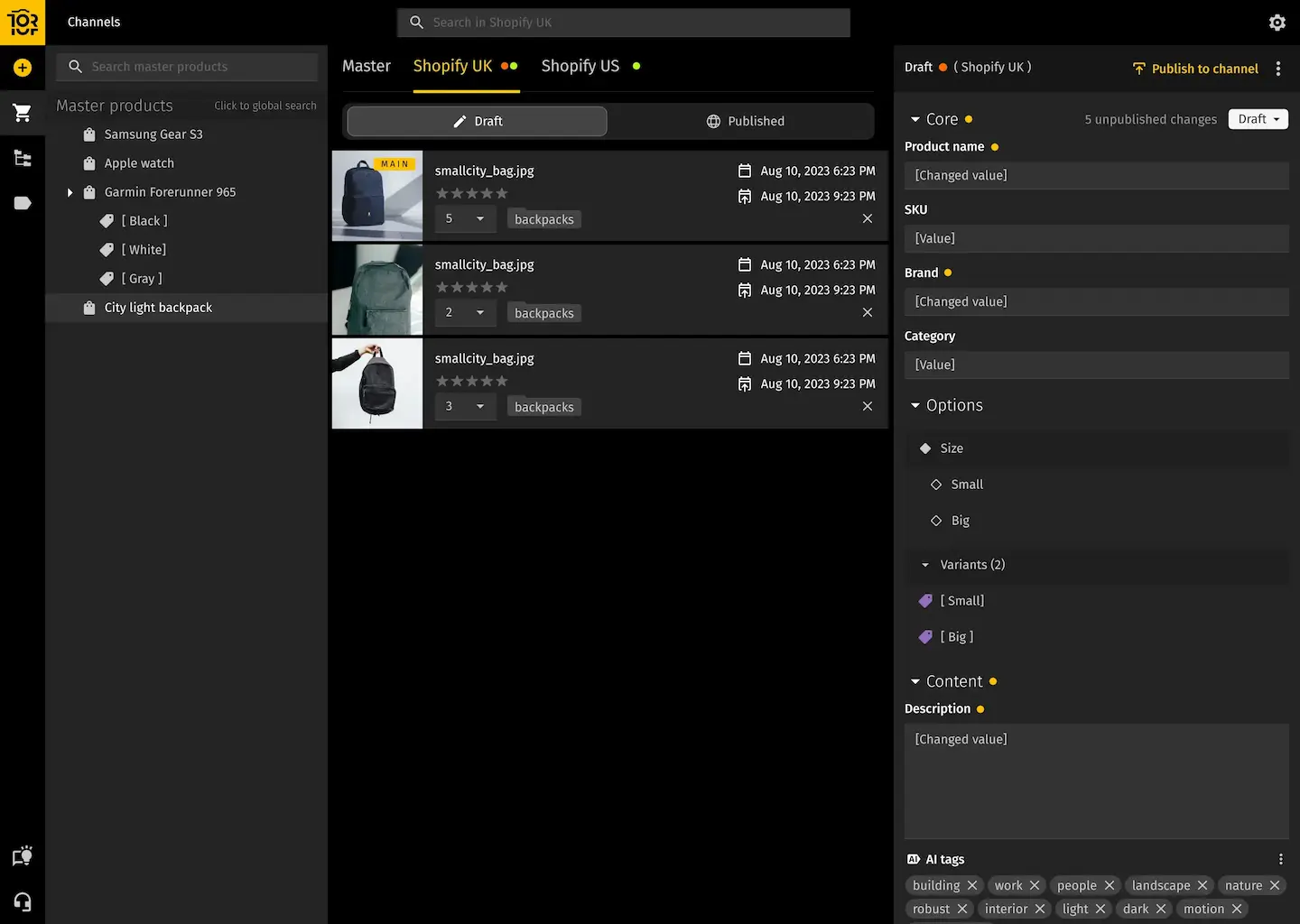 Toriut product created without channel — screen 4