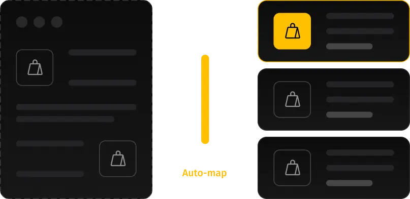 CSV auto-mapping into product records