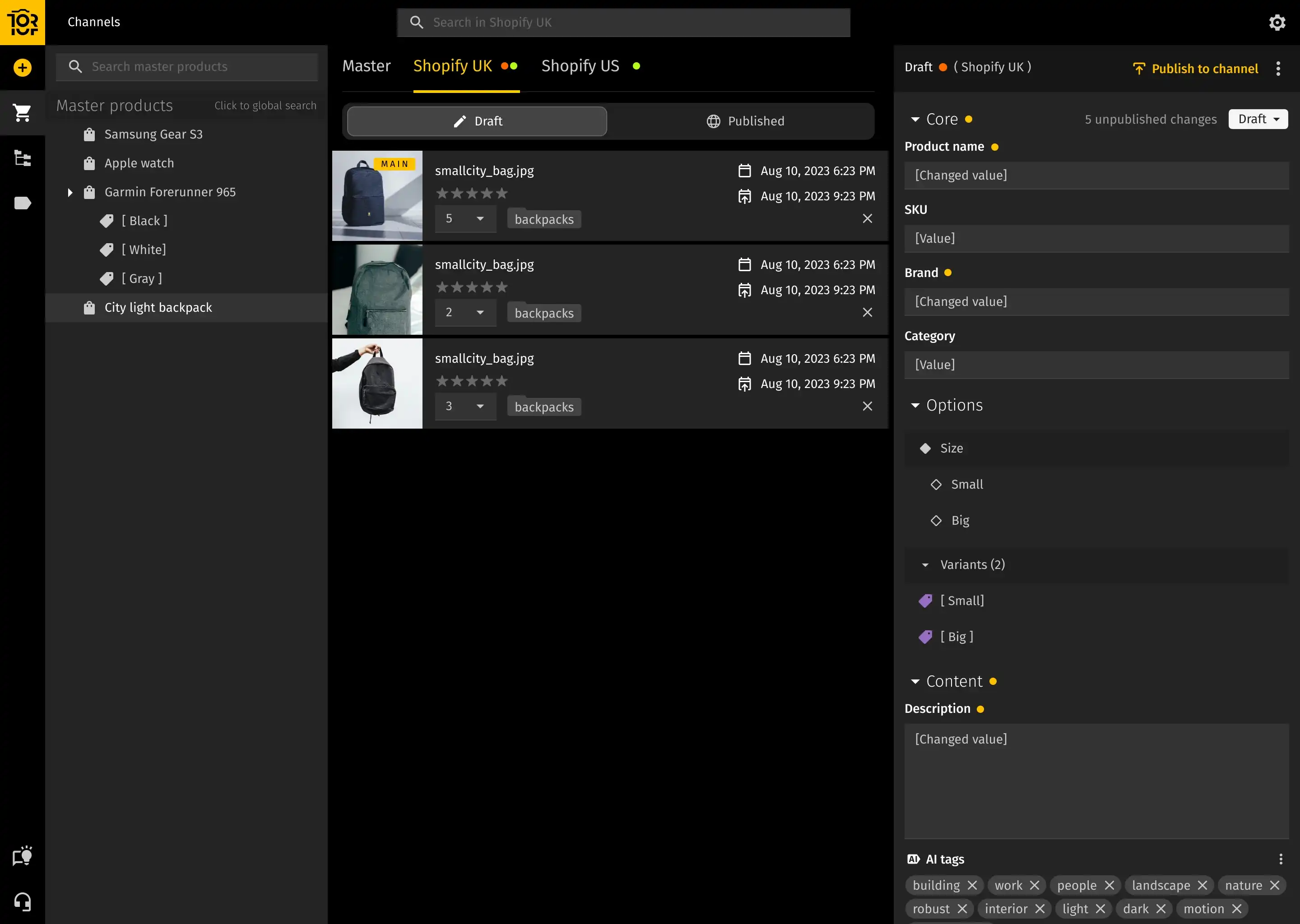 Toriut product created without channel — screen 4