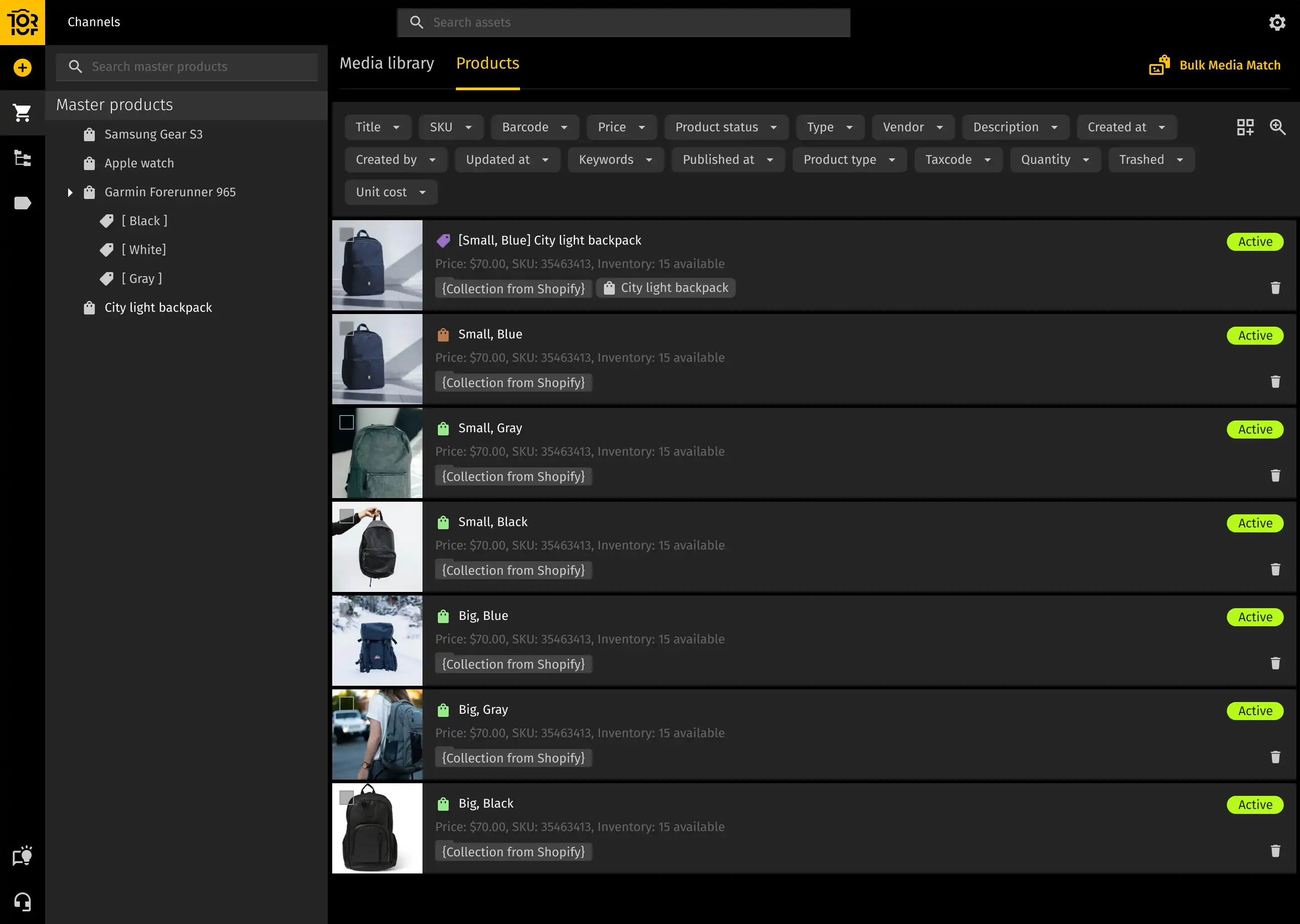 Toriut product created without channel — screen 2